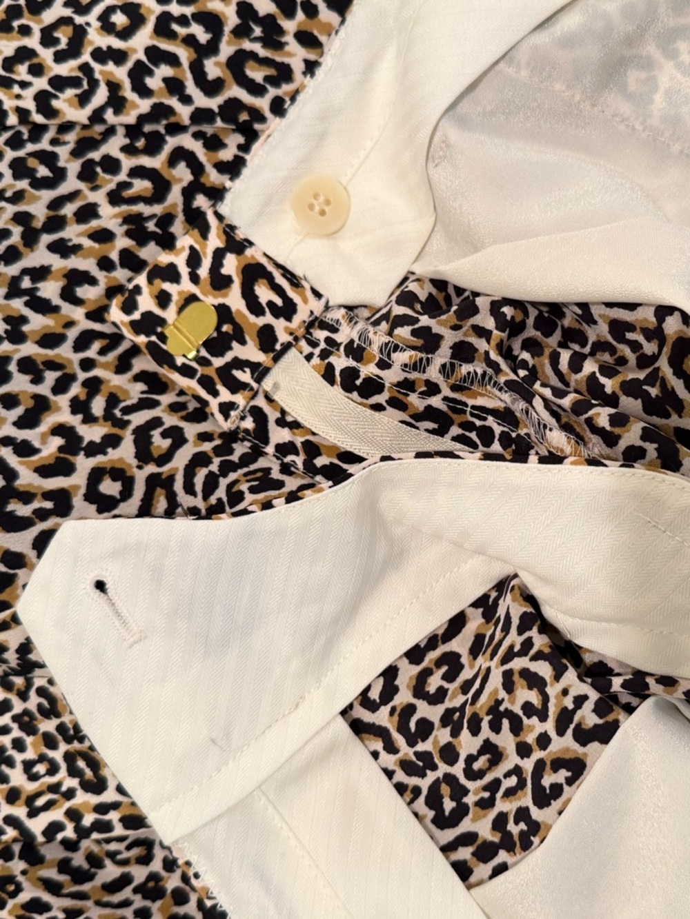 J. Crew Wide-Leg Cropped Leopard-Print Silk Pants - Picture 10 of 12